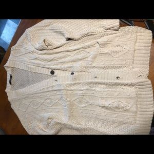 Cable knit cardigan